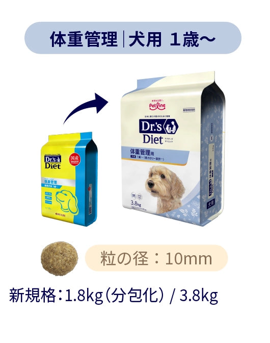 ドクターズ ダイエット 犬 被毛管理 3.8kg×2袋フードの種類総合栄養食